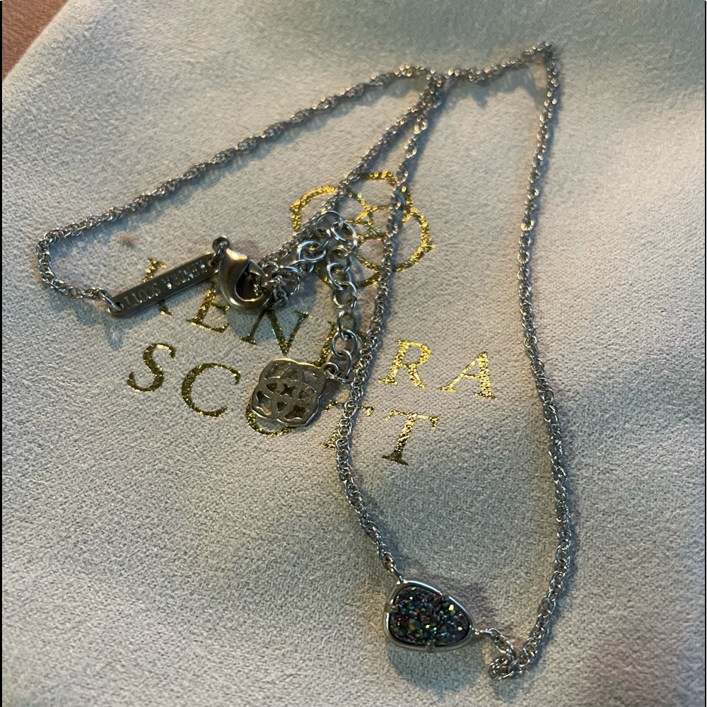 Kendra Scott Multicolor Drusy in Silver